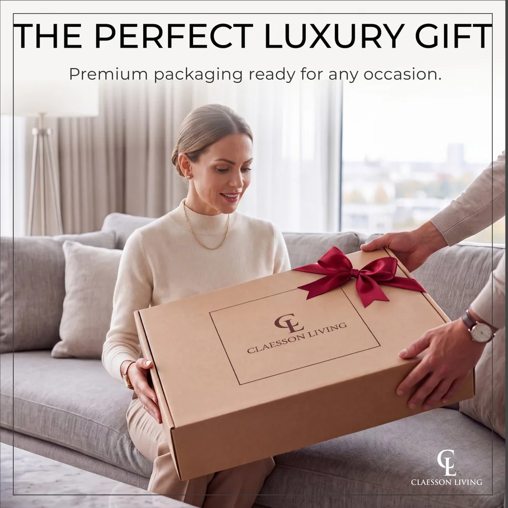 Giving the Claesson Living bath pillow in its premium gift box